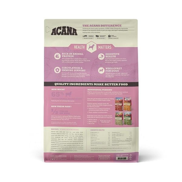 ACANA Singles Lamb and Apple Recipe Grain Free Dry Dog Food