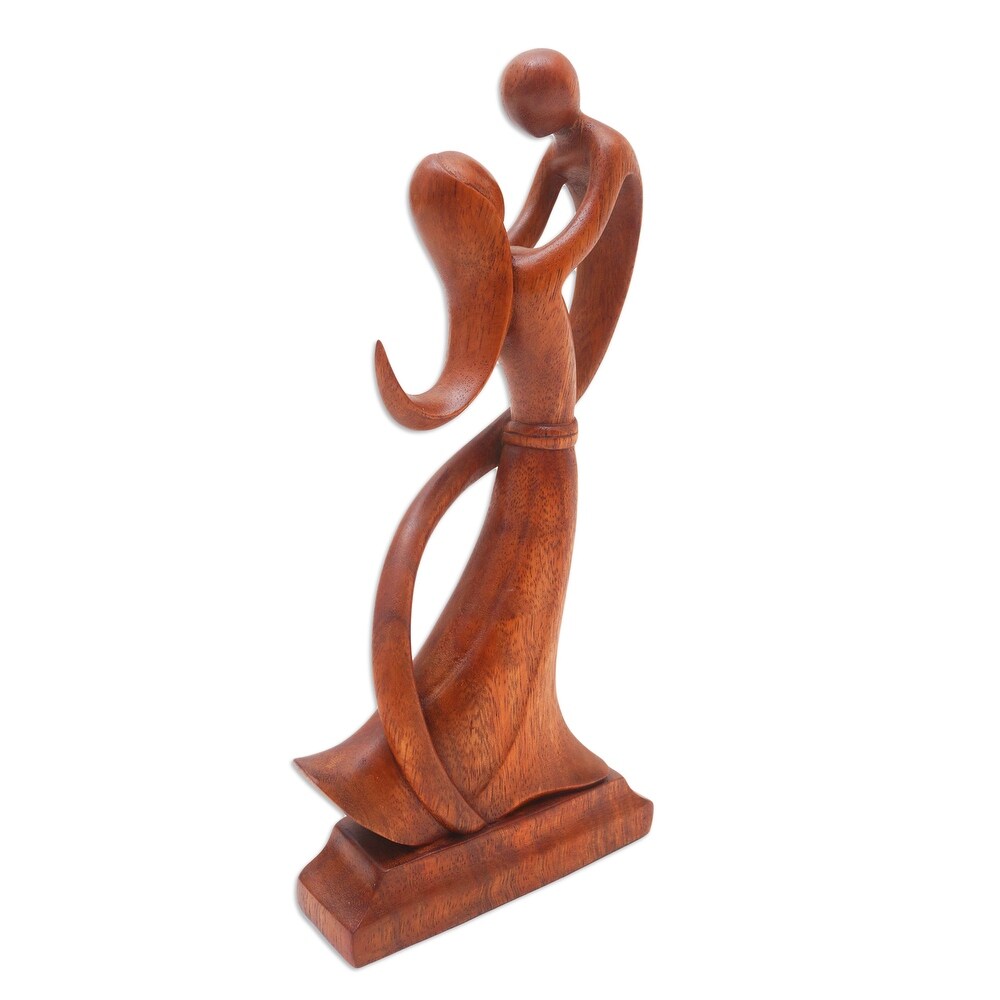 Novica Handmade Dancing With Son Wood Sculpture