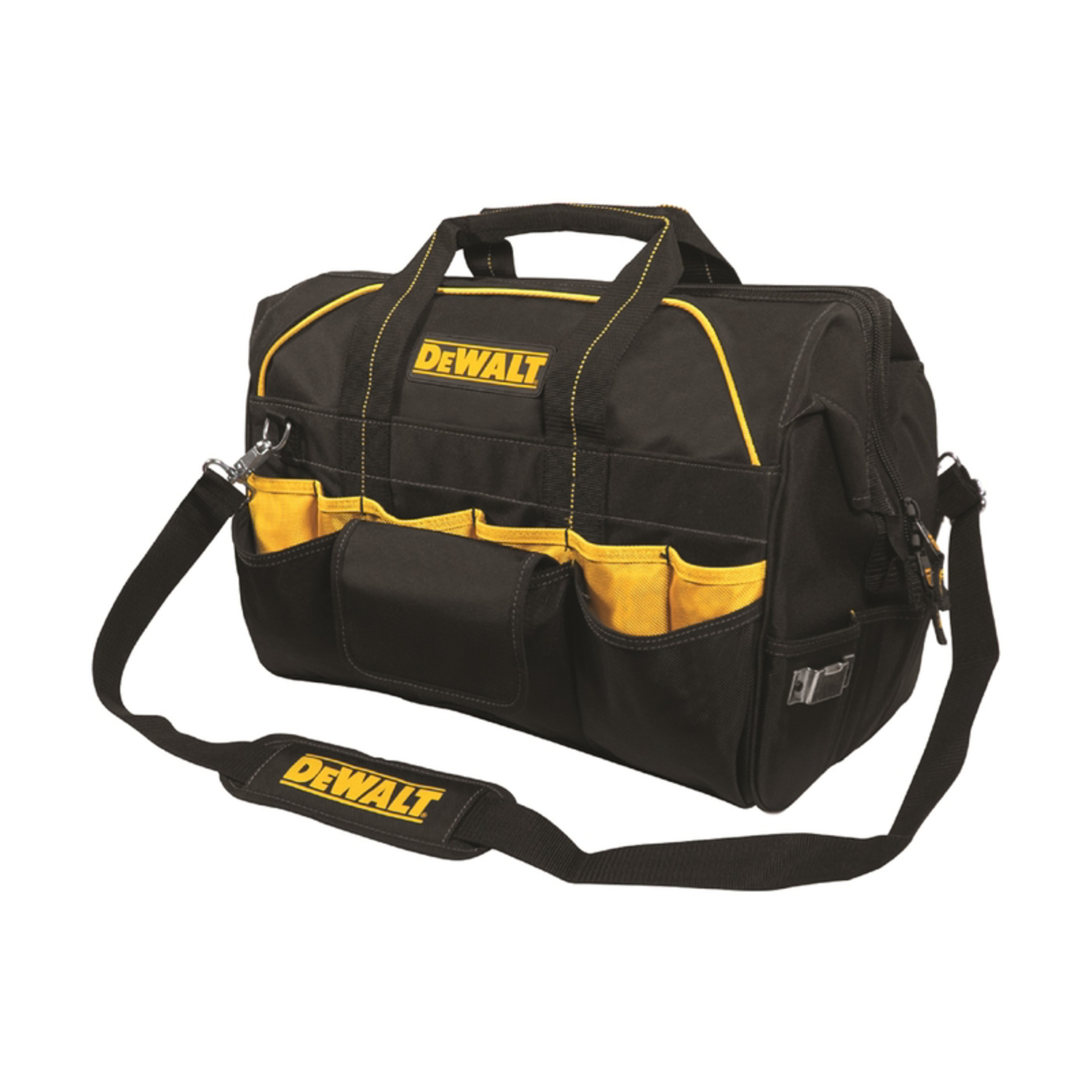 DeWalt 4.5 in. W X 19 in. H Polyester Tool Bag 42 pocket Black/Yellow 1 pc