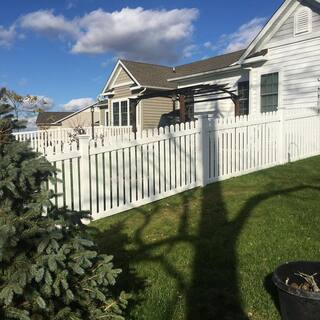 Weatherables Provincetown 3 ft. H x 6 ft. W White Vinyl Picket Fence Panel Kit PWPI-3NR-3x6