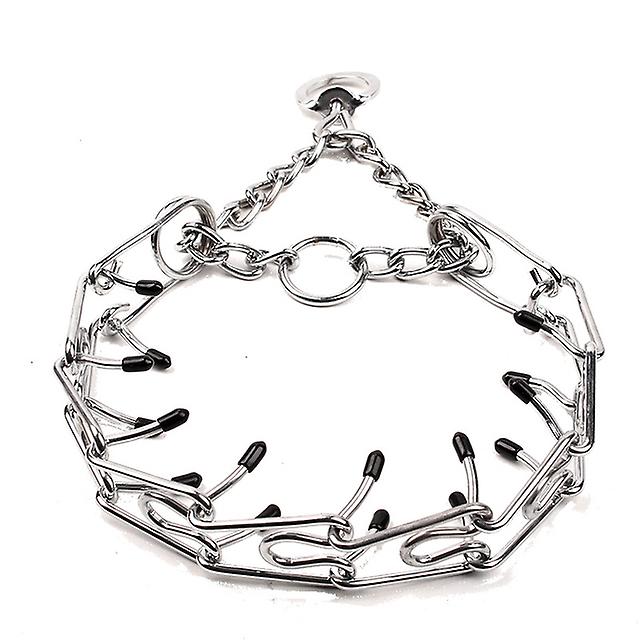 Adjustable Pet Dog Training Collar Pet Choke Collars Dog Necklace Detachable Training Dog Chain Stainless Steel Pet Prong Collar