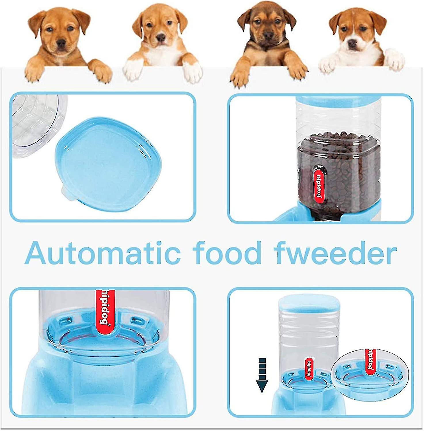 Automatic Water And Food Dispenser Compatible With Pets Cats Dogs 11 Gallon With 1 Water Dispenser And 1 Auto Feeder