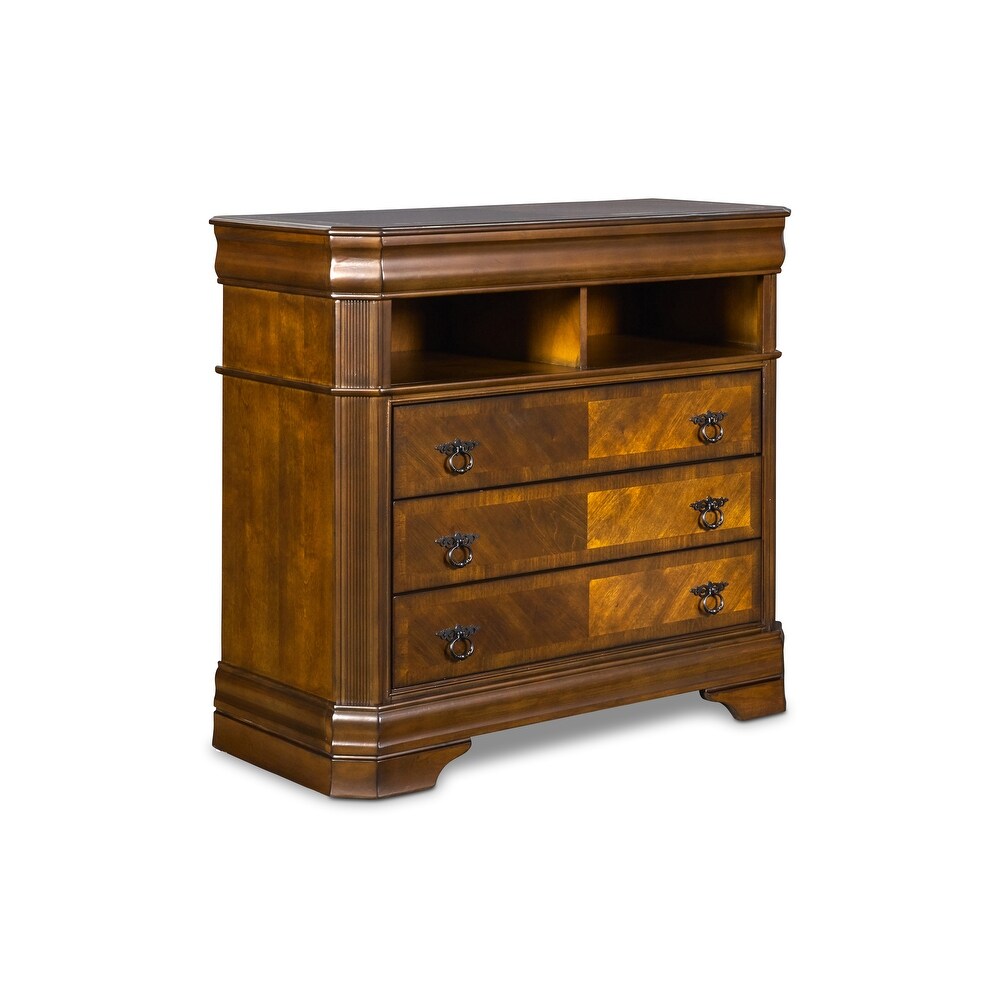 New Classic Furniture Quinn Burnished Cherry 3 Drawer Chest