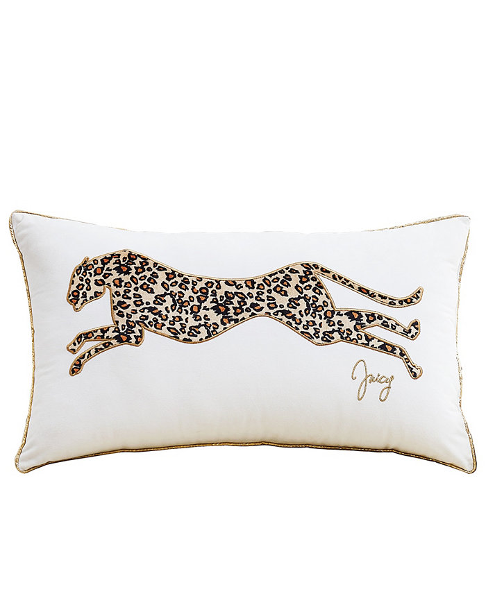 Juicy Couture Velvet Cheetah Decorative Pillow， 14