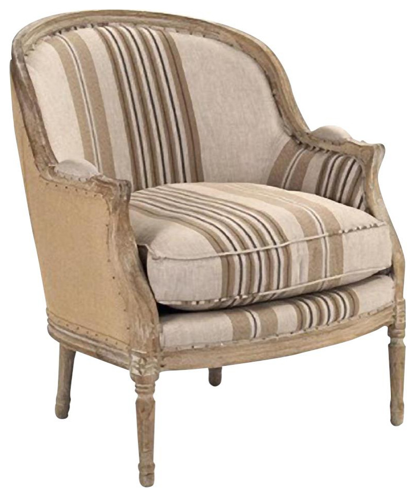 Club Chair ROLAND Light Gray   French Country   Armchairs And Accent Chairs   by EuroLuxHome  Houzz