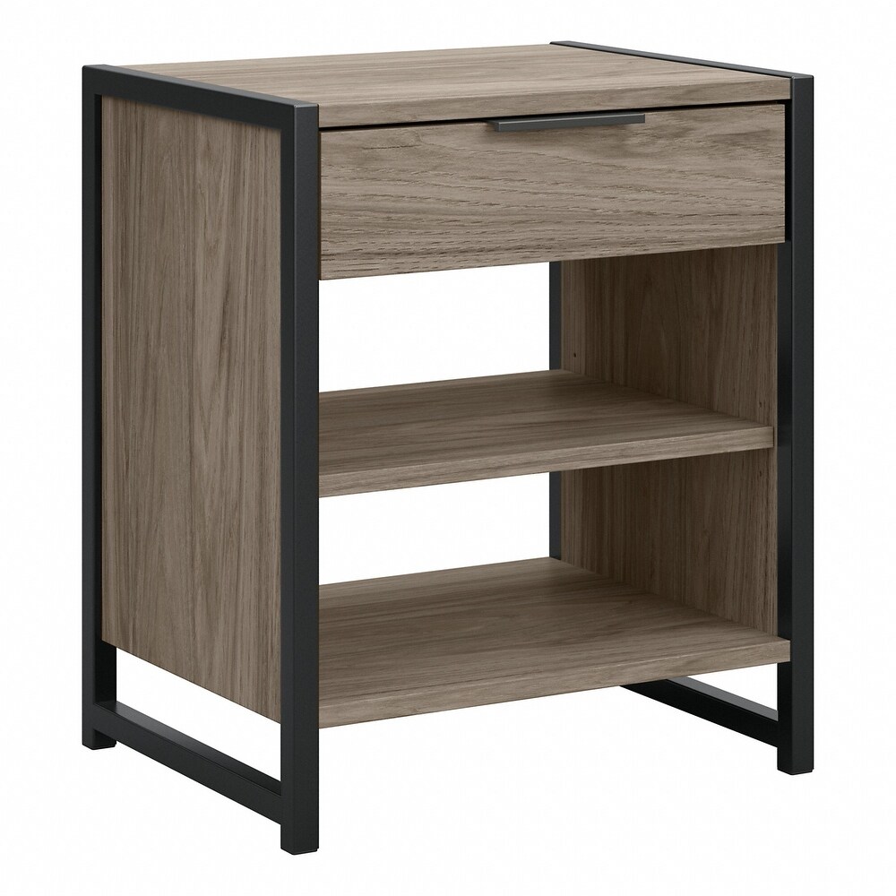 Atria Small End Table with Drawer and Shelves by Bush Furniture