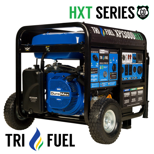 DuroMax XP13000HXT  10500W Electric Start Tri-Fuel Portable Generator