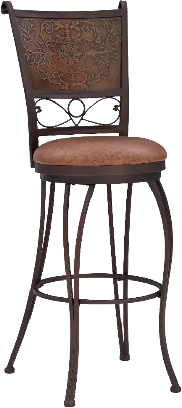 Bernet Copper Stamp Barstool