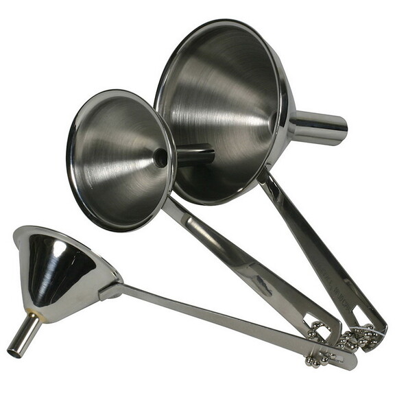 Accessories Stainless Steel 3 Piece Funnel Set (5 ...