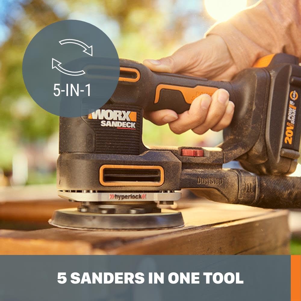 POWER SHARE 20V 5-in-1 Multi-Sander with Variable Speeds (Battery and Charger Included) ;