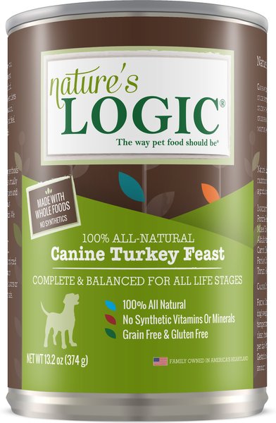 Nature's Logic Canine Turkey Feast All Life Stages Grain-Free Canned Dog Food