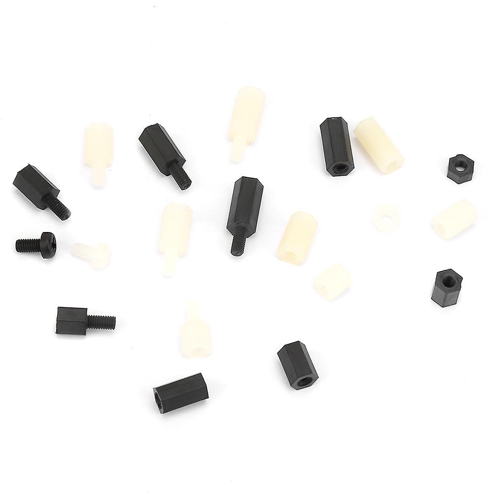 300 Pcs M3 Male Female Nylon Hex Spacer Standoff Screw Nut Threaded Pillar Pcb Motherboard Assorted Assortment Kit