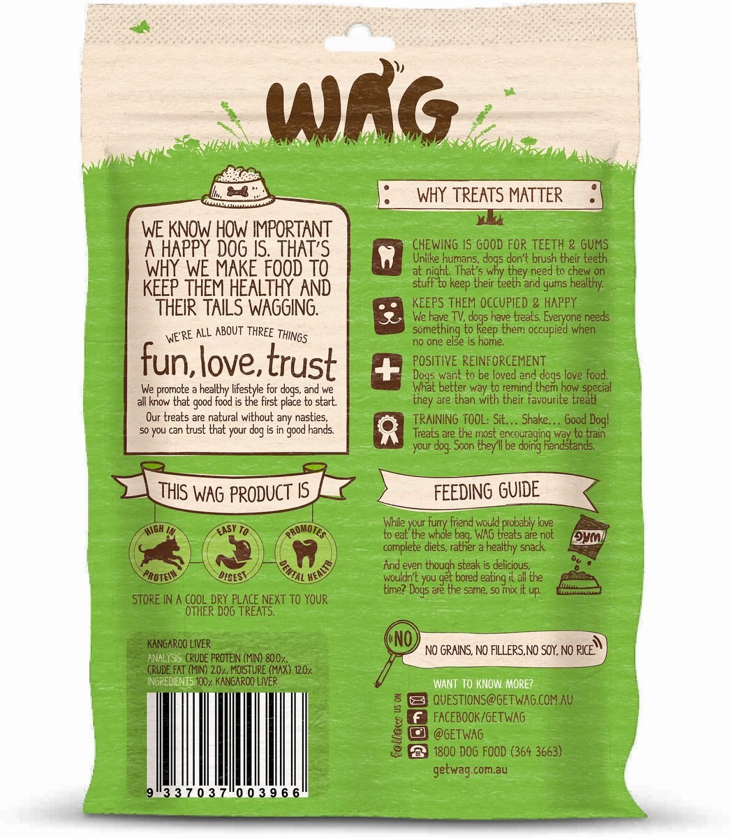 WAG Kangaroo Liver Grain-Free Dog Treats