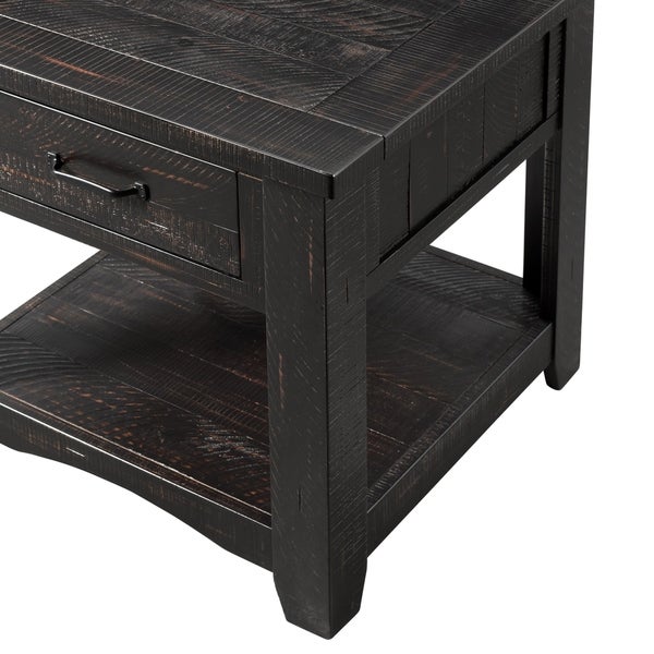 Rustic Wood End Table by Martin Svensson Home