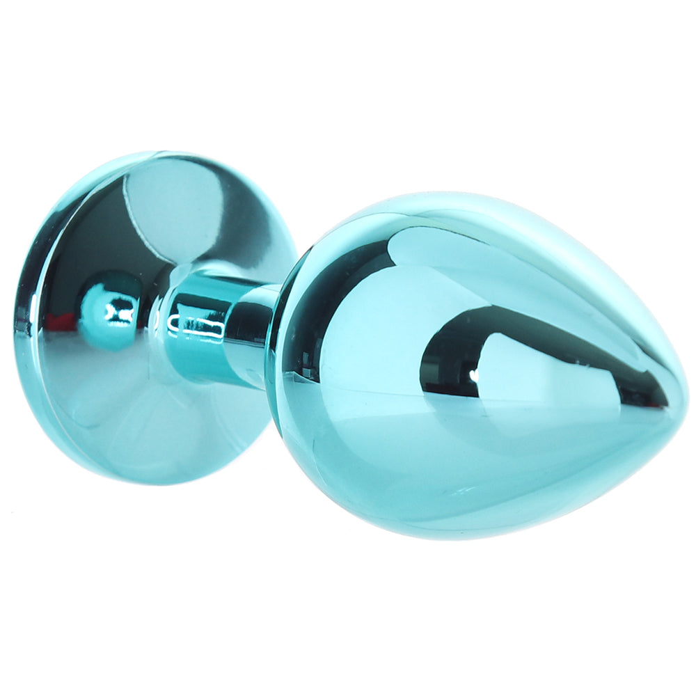 Rear Assets Medium Teal Gem Plug in Teal