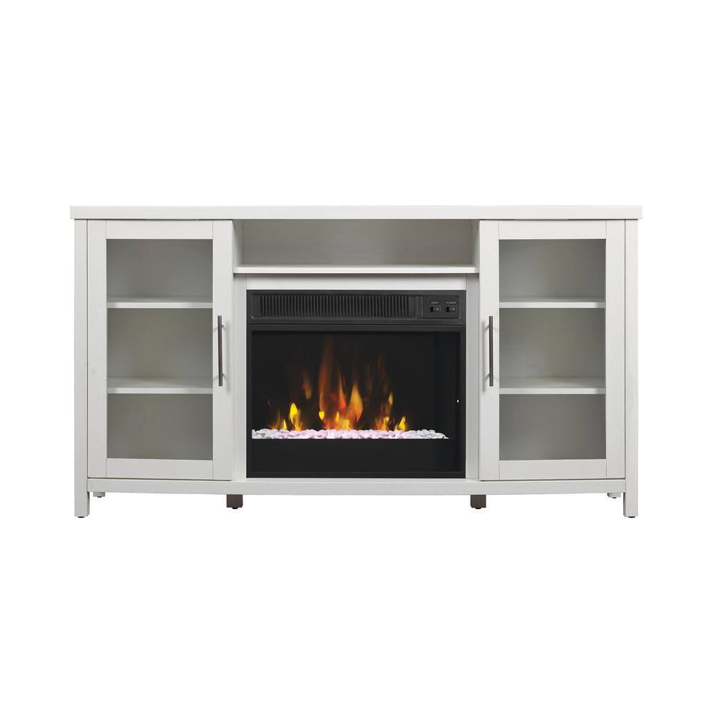 Classic Flame Rossville 54 in. Media Console Electric Fireplace TV Stand in White 18MM6036-PT85S