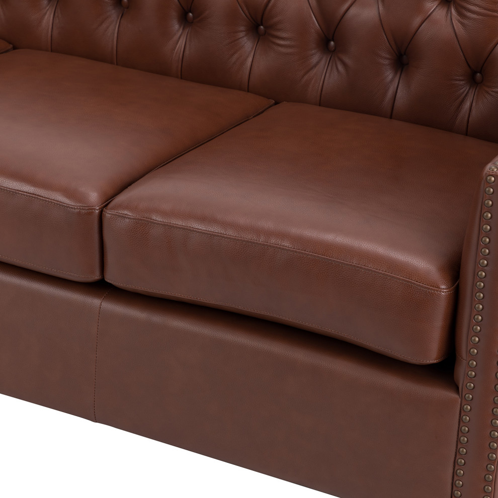 Javier Transitional Sofa With Removable Seat Cushions   Contemporary   Sofas   by Karat Home  Houzz