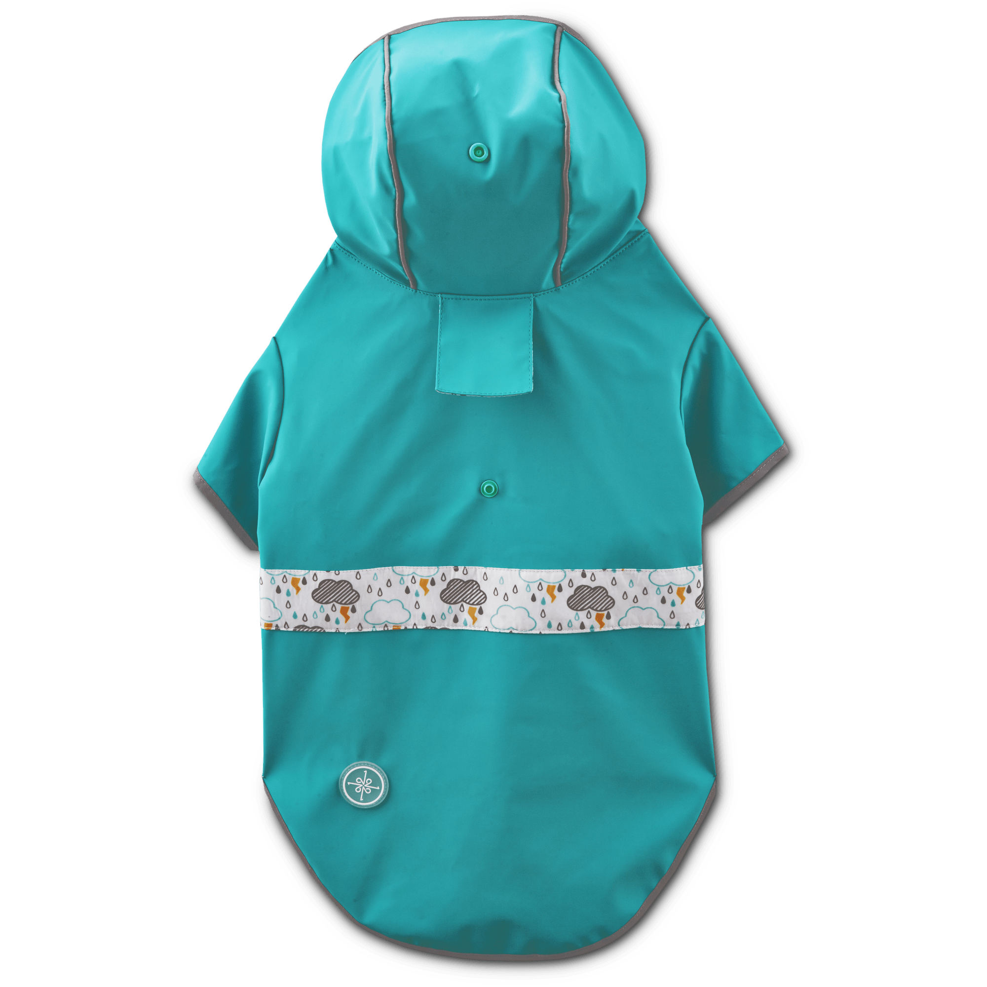 Good2Go Reversible Dog Raincoat in Blue， Extra Small