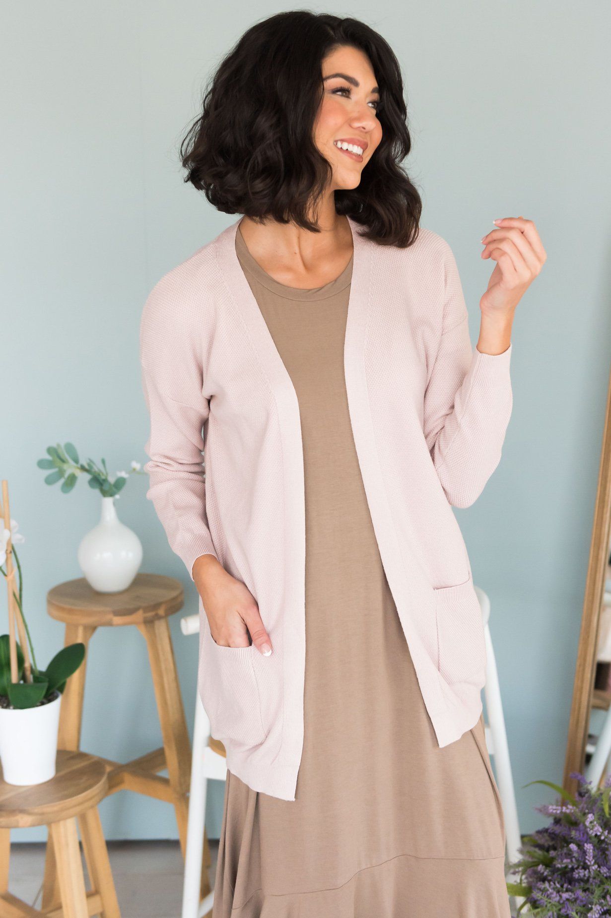 Casually Cool Modest Pocket Cardigan