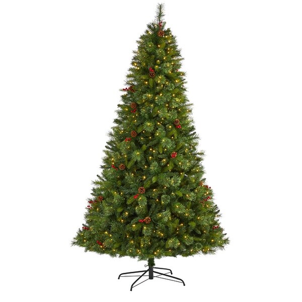 8' Aberdeen Spruce Christmas Tree with 500 Clear LED Lights