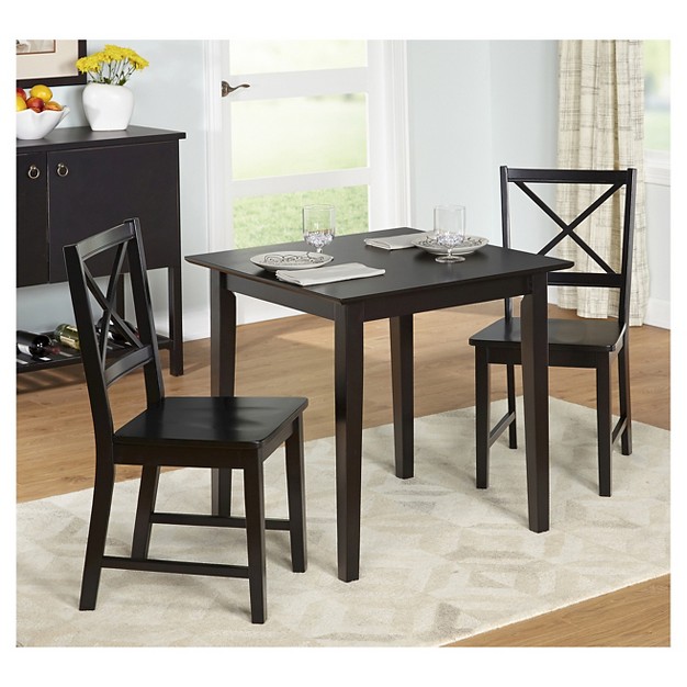 3pc Cross Back Dining Set Buylateral