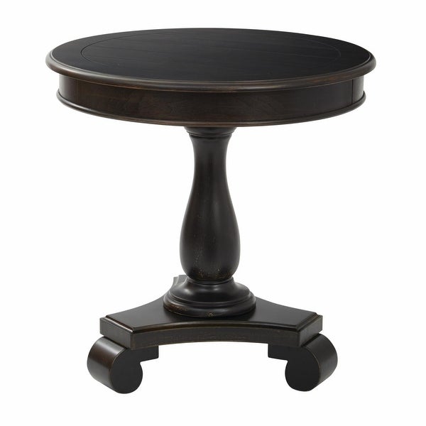 Avalon Hand Painted Round Accent table in Caribbean Finish