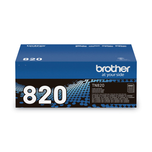 Brother TN820 Toner， 3，000 Page-Yield， Black