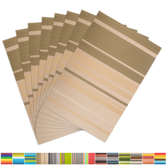 Aspire 8Pcs Striped Dining Room Placemats