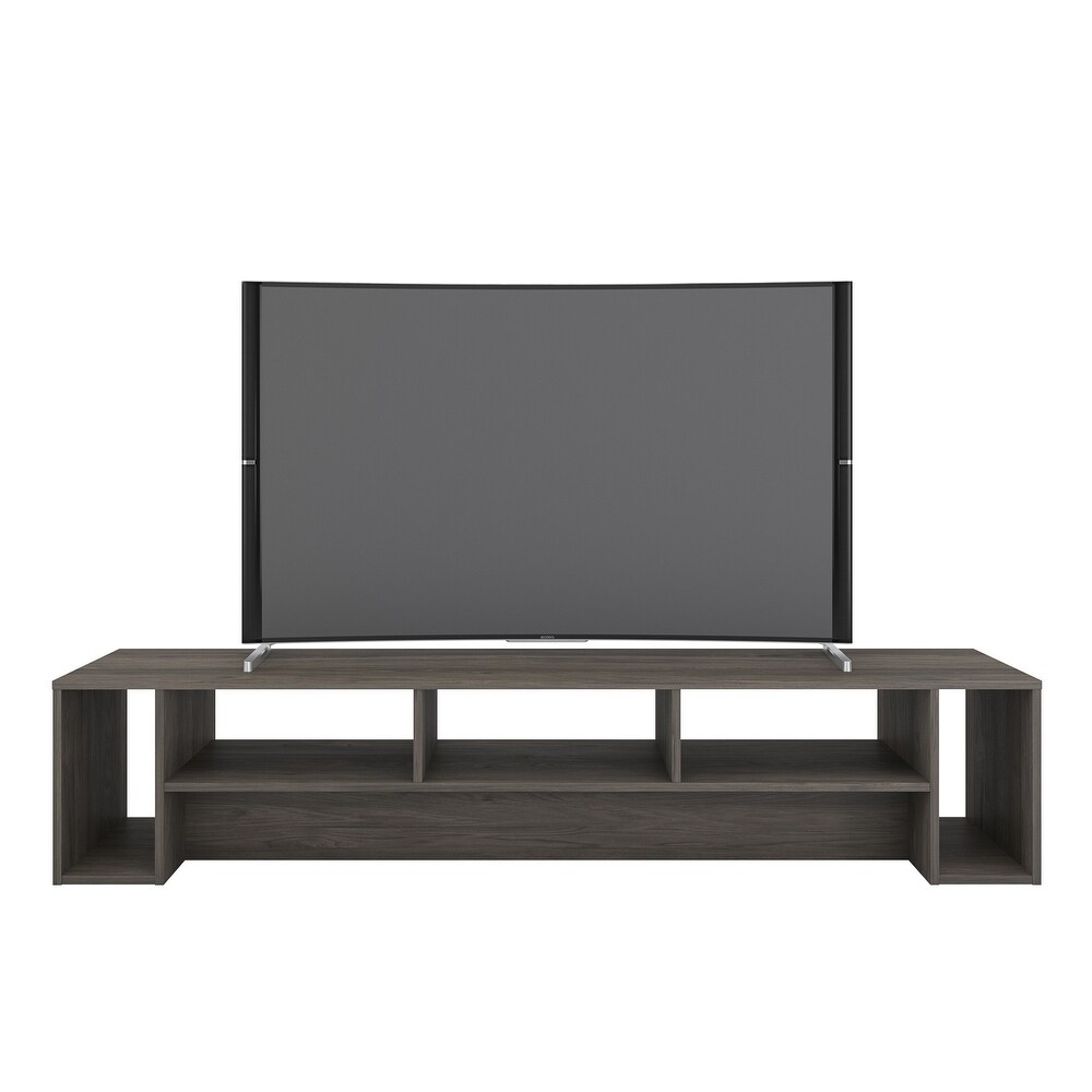 Nexera Rustik 72 inch TV Stand  Bark Grey