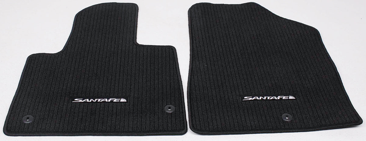 4ZF14-AC200RYN OEM Black 4pc Carpeted Floor Mat Set For Hyundai Santa Fe Sport