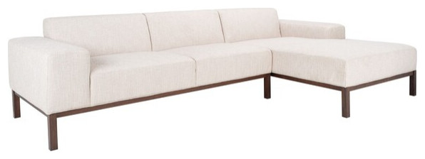 Safavieh Couture Dove Mid Century Sectional   Transitional   Sectional Sofas   by Safavieh  Houzz