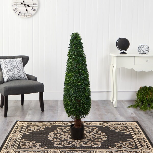 4' Boxwood Topiary Artificial Tree UV Resistant (Indoor/Outdoor)
