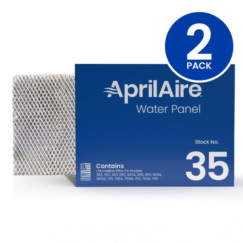 AprilAire 35 Replacement Water Panel for Whole-House Humidifier ModelsSeries 350360560568600700760768 (2-Pack) 35  02