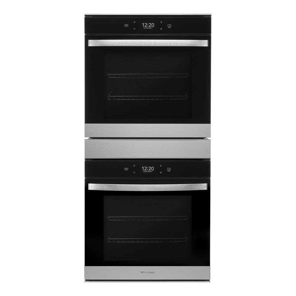 Whirlpool 24 in. Double Electric Wall Oven in Fingerprint Resistant Stainless Steel WOD52ES4MZ