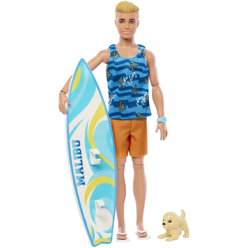 Barbie Move Ken Doll and Surfboard