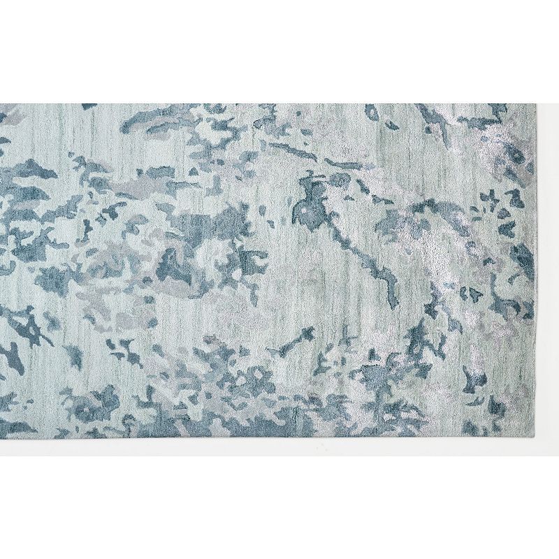 Weave and Wander Orwell Blue Abstract Area Rug