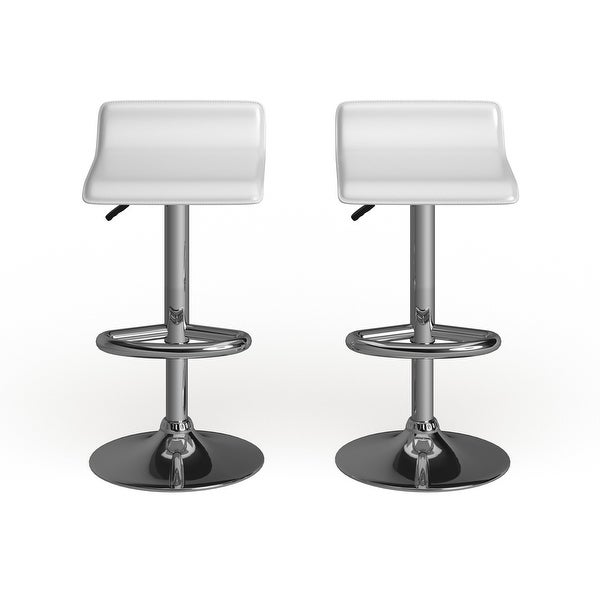 Porch and Den Elsinore Leatherette Bar Stools (Set of 2)