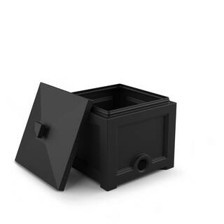 Mayne Fairfield Garden Hose Bin in Black 5858-B