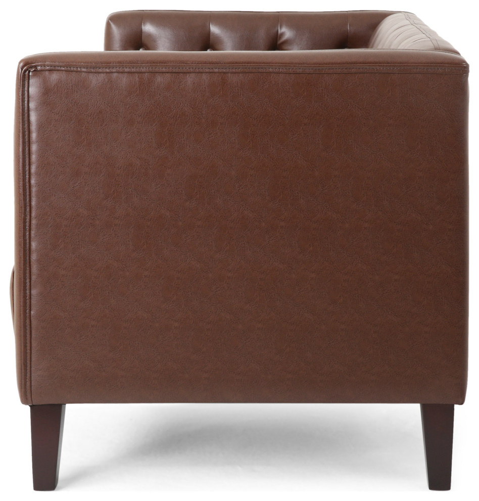 Drache Contemporary Upholstered Tufted Loveseat   Transitional   Loveseats   by GDFStudio  Houzz