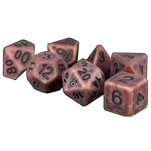 MDG Polyhedral Resin Dice Set (Ancient Copper)