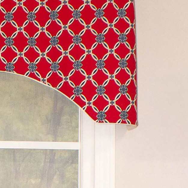 Rod Pocket Valance 50 quot X 17 quot Red By Rlf Home