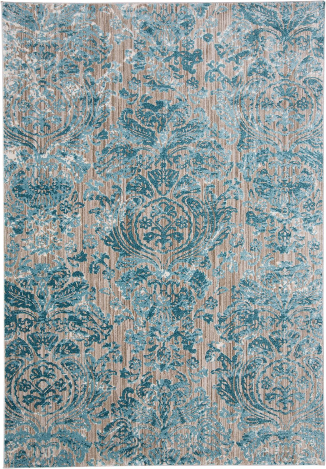 Arsene Blue and Taupe Rug by BD Fine