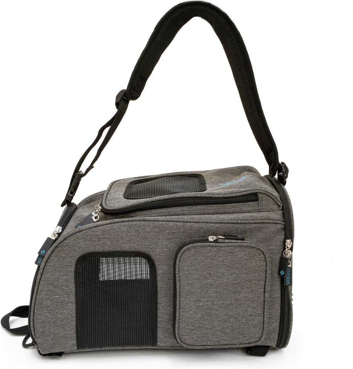 Sherpa Backpack Dog and Cat Carrier， Medium， Gray