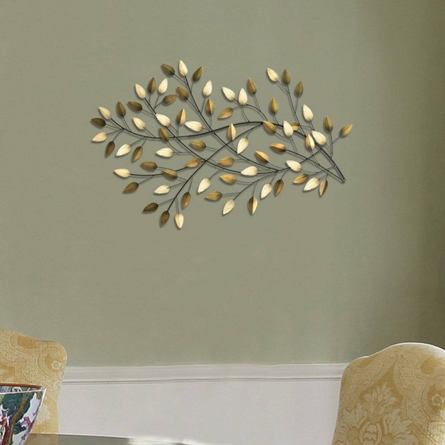 Blowing Leaves Decorative Wall Sculpture Stratton Home Decor