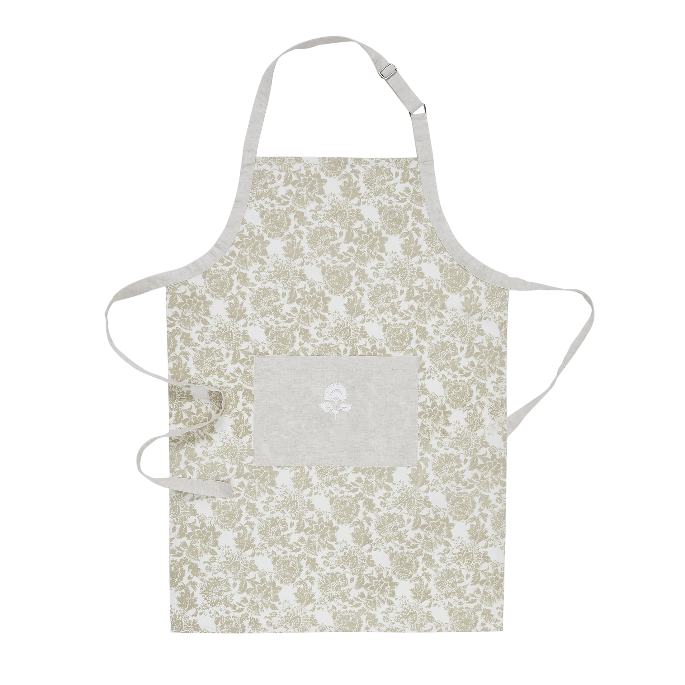 My Texas House Declan Floral 3-Piece Kitchen Set， Beige/Gray