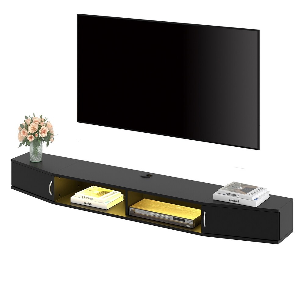 Floating Entertainment Center Modern Hanging TV Stand