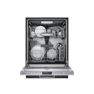 Bosch 800 Series 24 in. Custom Panel Ready 24 in. Top Control Tall Tub Dishwasher with Stainless Steel Tub CrystalDry 42dBA SHVM78Z53N