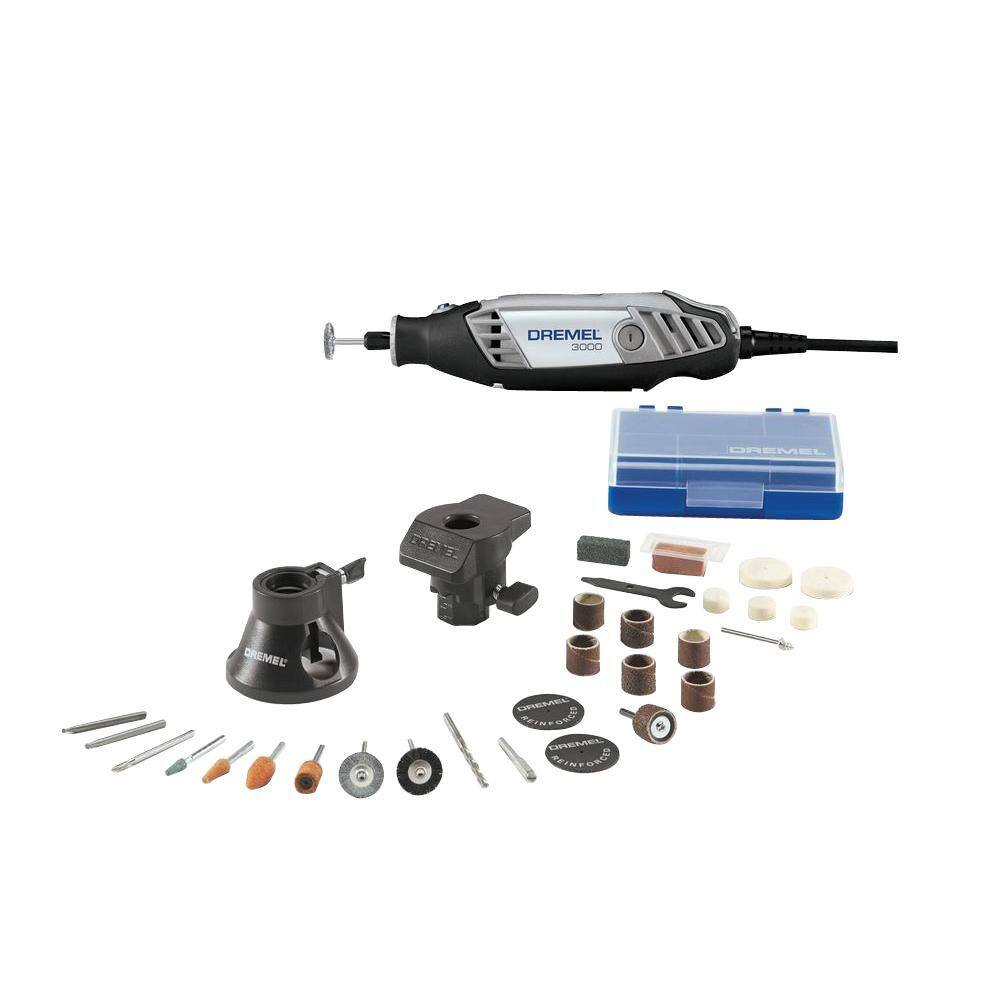 Dremel 3000 Series 1.2 Amp Variable Speed Corded Rotary Tool Kit with 28 Accessories 2 Attachments and Carrying Case 3000-228