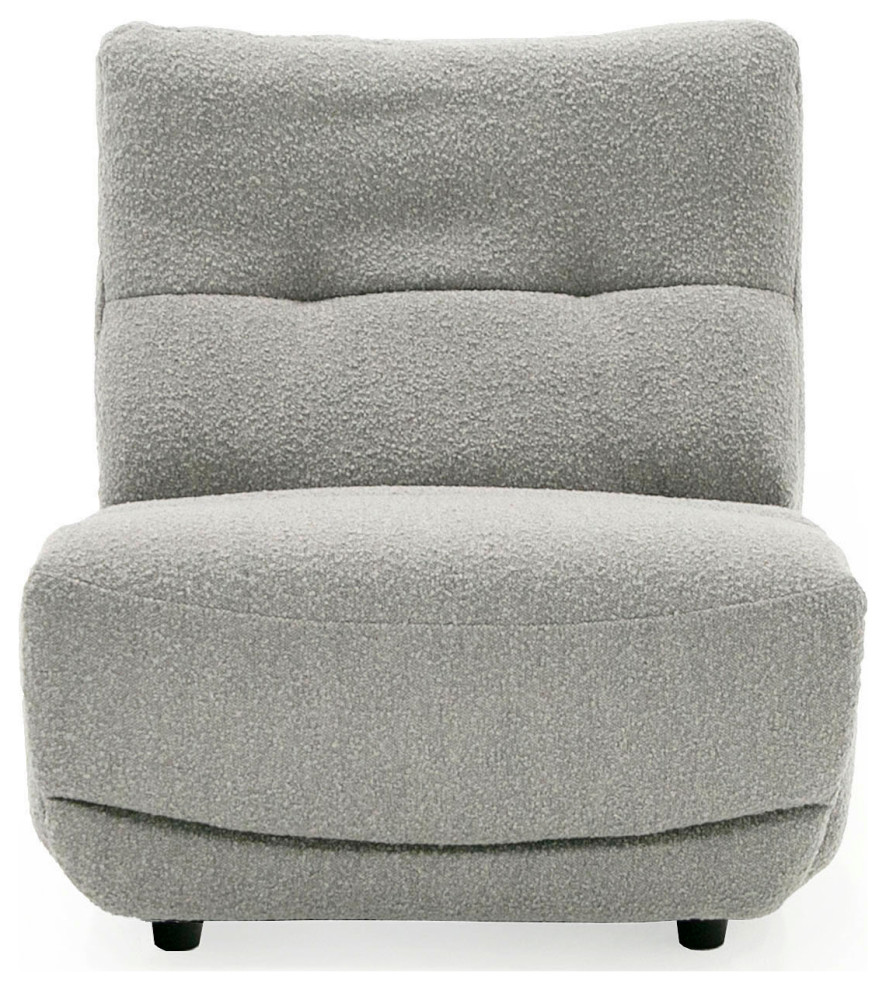 Divani Casa Basil Modern Grey Fabric Small Electric Recliner Chair   Transitional   Recliner Chairs   by Vig Furniture Inc.  Houzz