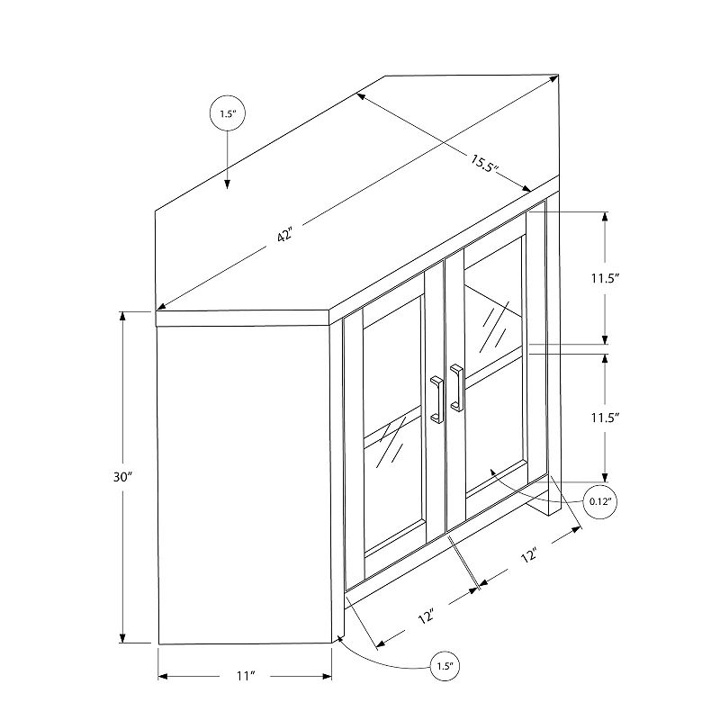 Monarch 42 Corner TV Stand